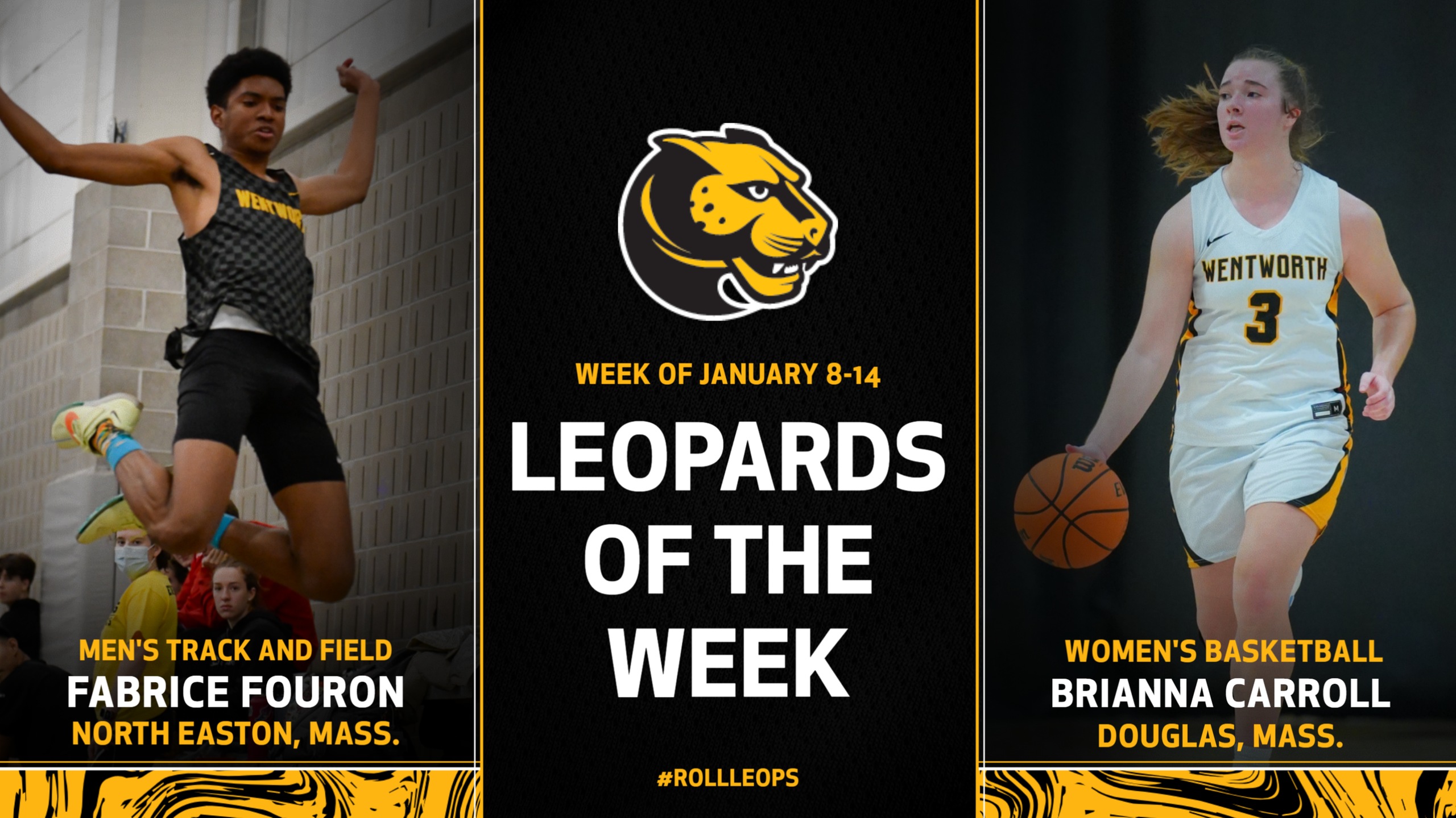 Fouron, Carroll Named Leopards of the Week