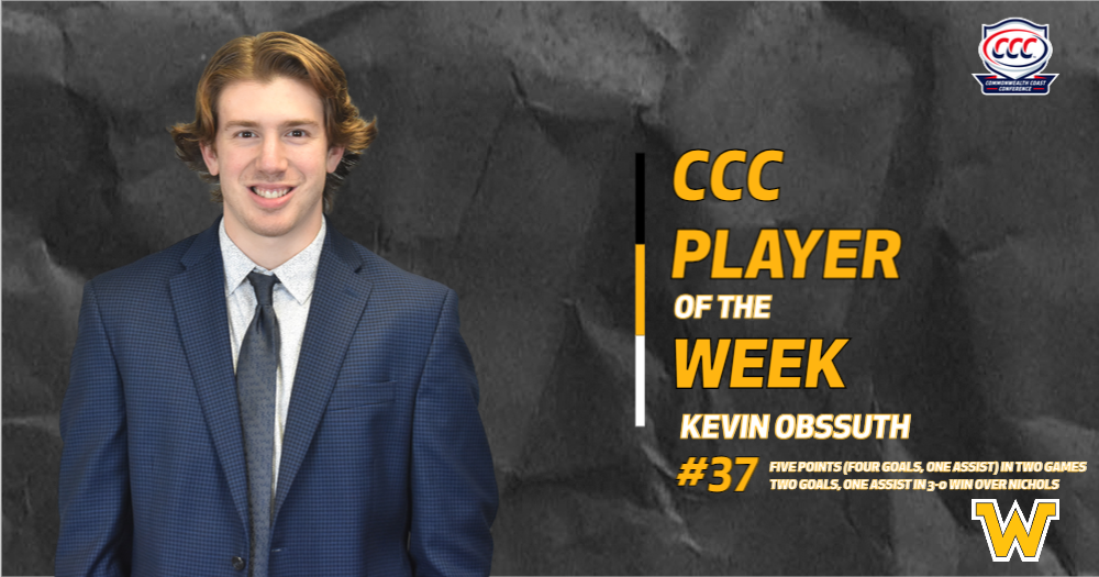 Obssuth Earns CCC Player of the Week Honors