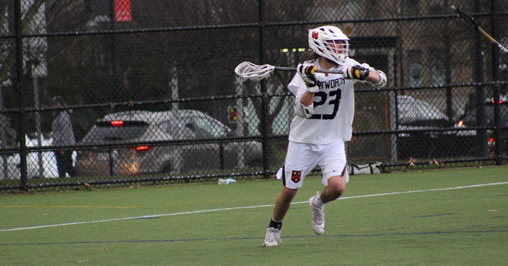 Prunier's Six-Point Night Leads Men's Lacrosse as Leopards Win Overtime Thriller at Curry