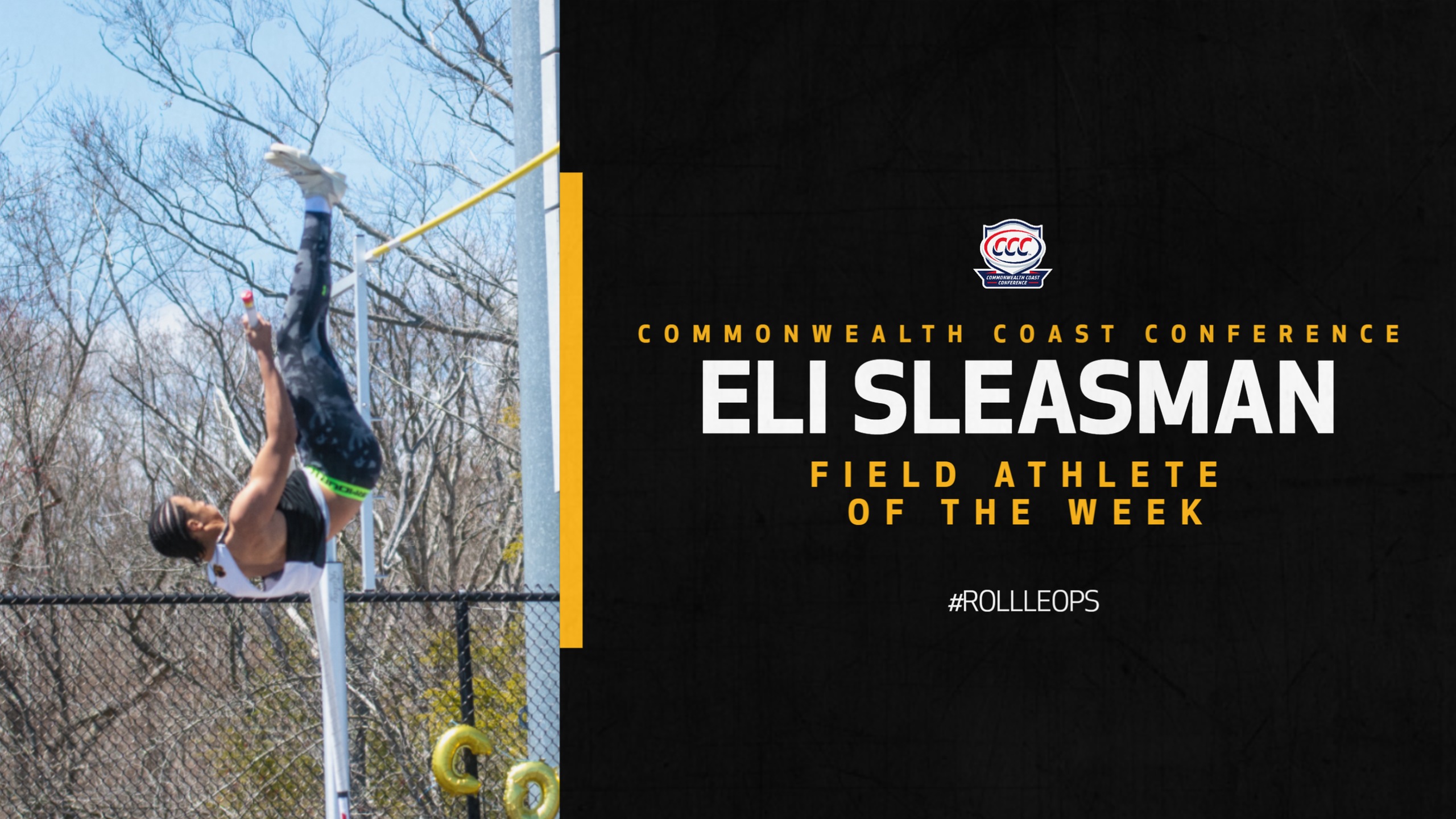 Sleasman Takes Home CCC Field Athlete of the Week Honors